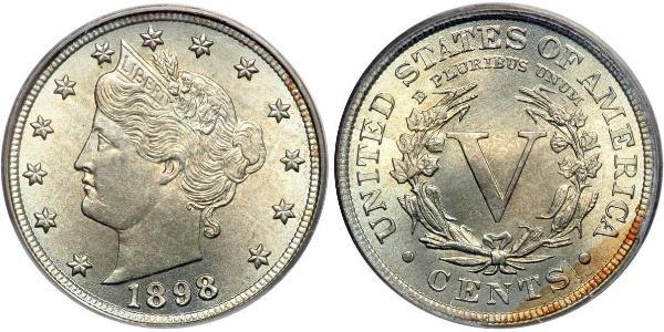 5 Цент США (1776 - ) Никель/Медь 
