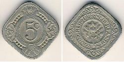 5 Цент Королівство Нідерланди (1815 - ) Нікель/Мідь 