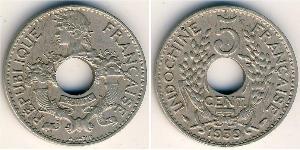5 Цент Французький Индокитай (1887-1954) Нікель/Мідь 
