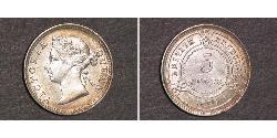 5 Цент Британский Гондурас (1862-1981) Серебро Виктория (1819 - 1901)