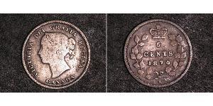 5 Цент Канада Серебро Виктория (1819 - 1901)