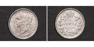 5 Цент Канада Серебро Виктория (1819 - 1901)