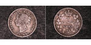 5 Цент Канада Серебро Виктория (1819 - 1901)