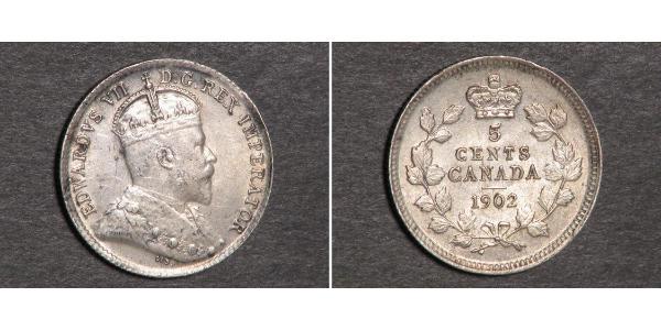 5 Цент Канада Серебро Эдуард VII (1841-1910)