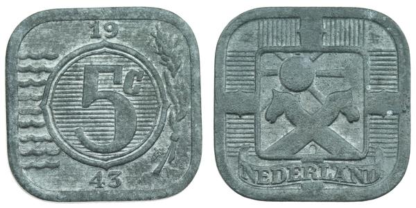 5 Цент Королівство Нідерланди (1815 - ) Цинк 