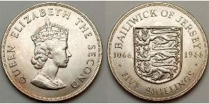 5 Шиллинг Джерси Никель/Медь Елизавета II (1926-2022)