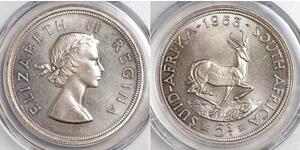 5 Шиллинг Южно-Африканская Республика Серебро Елизавета II (1926-2022)