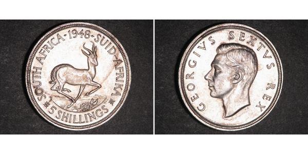 5 Шиллинг Южно-Африканская Республика Серебро Георг VI (1895-1952)