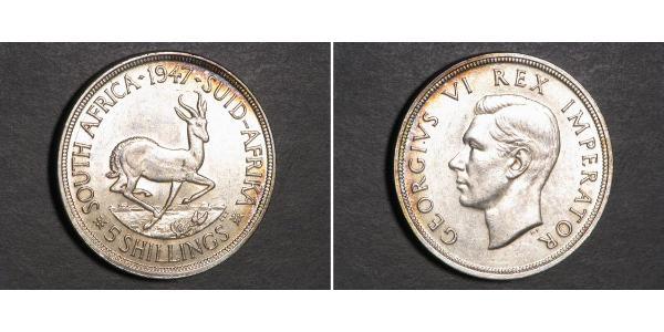 5 Шиллинг Южно-Африканская Республика Серебро Георг VI (1895-1952)