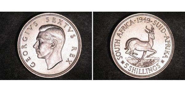 5 Шиллинг Южно-Африканская Республика Серебро Георг VI (1895-1952)