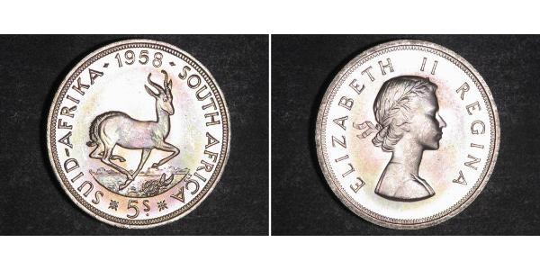 5 Шиллинг Южно-Африканская Республика Серебро Елизавета II (1926-2022)