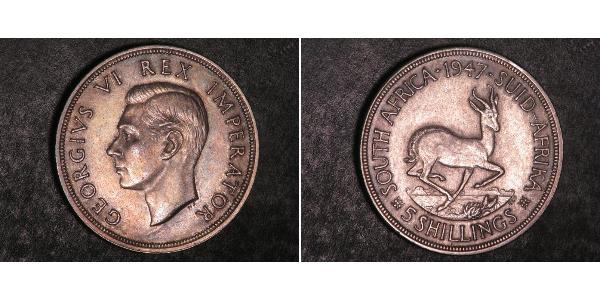 5 Шиллинг Южно-Африканская Республика Серебро Георг VI (1895-1952)