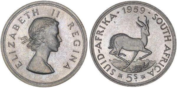 5 Шиллинг Южно-Африканская Республика Серебро Елизавета II (1926-2022)