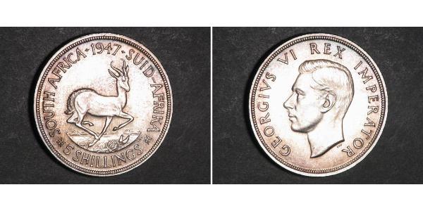 5 Шиллинг Южно-Африканская Республика Серебро Георг VI (1895-1952)