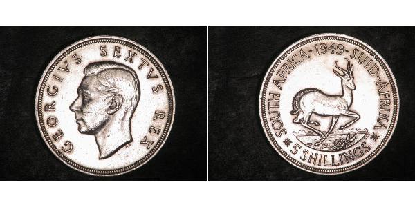 5 Шиллинг Южно-Африканская Республика Серебро Георг VI (1895-1952)
