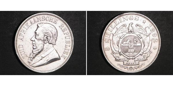 5 Шиллинг Южно-Африканская Республика Серебро Крюгер, Пауль (1825 - 1904)
