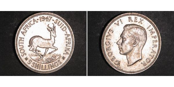 5 Шиллинг Южно-Африканская Республика Серебро Георг VI (1895-1952)