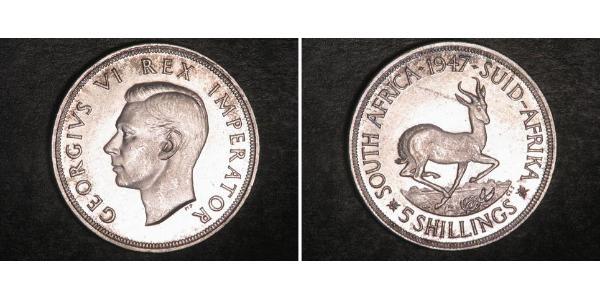 5 Шиллинг Южно-Африканская Республика Серебро Георг VI (1895-1952)