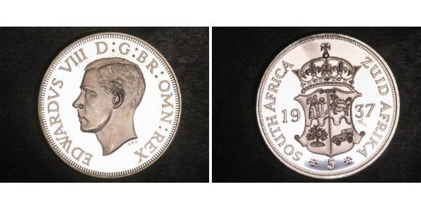 5 Шилінг Південно-Африканська Республіка Срібло Едвард VIII (1894-1972)