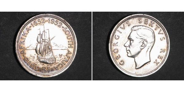 5 Шилінг Південно-Африканська Республіка Срібло Георг VI (1895-1952)