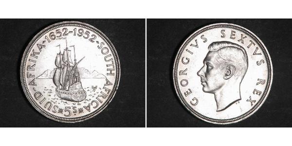 5 Шилінг Південно-Африканська Республіка Срібло Георг VI (1895-1952)