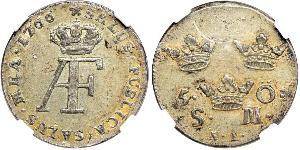 5 Эре Швеция Серебро Adolf Frederick of Sweden (1710 - 1771)