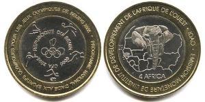 6000 Franc Benín Bimetal 