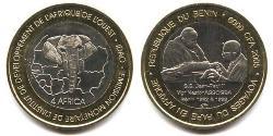 6000 Franc Benin Bimetall 