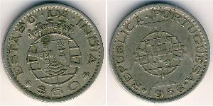 60 Centavo Inde portugaise (1510-1961) Cuivre/Nickel 