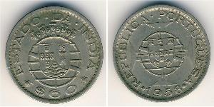 60 Centavo India portoghese (1510-1961) Rame/Nichel 