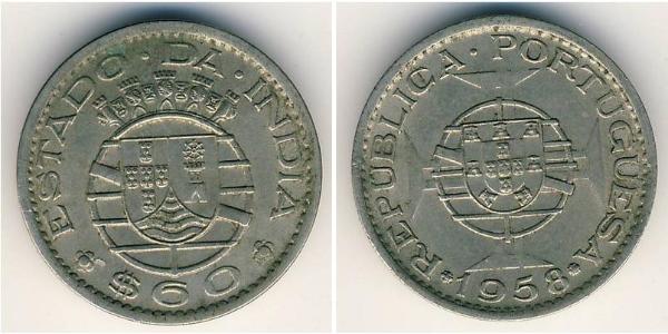 60 Centavo 葡屬印度 (1505 - 1961) 銅/镍 