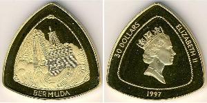 60 Dollar Bermudes Or Elizabeth II (1926-2022)