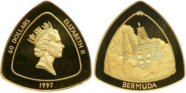 60 Dollar Bermudes Or Elizabeth II (1926-2022)