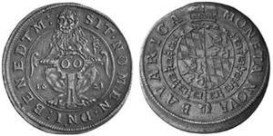 60 Kreuzer Duché de Bavière (907 - 1623) Argent Maximilien Ier de Bavière (électeur)(1573 – 1651)