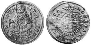 60 Kreuzer Ducato di Baviera (907 - 1623) Argento Massimiliano I di Baviera (elettore)(1573 – 1651)