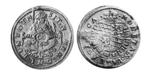 60 Kreuzer Ducado de Baviera (907 - 1623) Plata Maximiliano I, duque y elector de Baviera(1573 – 1651)