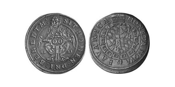 60 Kreuzer Duchy of Bavaria (907 - 1623) 銀 Maximilian I, Elector of Bavaria (1573 – 1651)