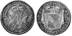 60 Kreuzer Margrave of Baden-Durlach (1535 - 1771) 銀 