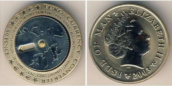 60 Penny Isla de Man  