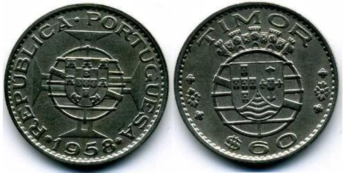 60 Сентаво Східний Тимор (1702 - 1975) / Португалія Цинк/Мідь 