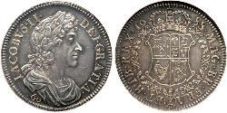 60 Шиллинг Шотландское королевство (843-1707) Серебро Яков II (1633-1701)