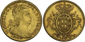 6400 Reis Brasilien Gold Johann VI. von Portugal  (1767-1826)