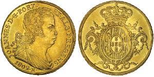 6400 Reis Brasilien Gold Johann VI. von Portugal  (1767-1826)