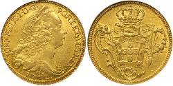 6400 Reis Brazil Gold Joseph I of Portugal (1714-1777)