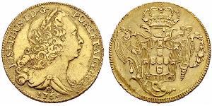 6400 Reis Brazil Gold Joseph I of Portugal (1714-1777)