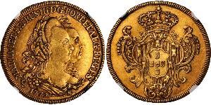 6400 Reis Brazil Gold Peter III of Portugal (1717-1786)