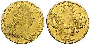 6400 Reis Brazil Gold Joseph I of Portugal (1714-1777)