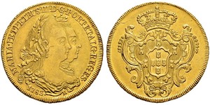 6400 Reis Brazil Gold Peter III of Portugal (1717-1786)