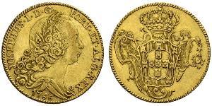 6400 Reis Brazil Gold Joseph I of Portugal (1714-1777)