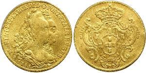 6400 Reis Brazil Gold Peter III of Portugal (1717-1786)